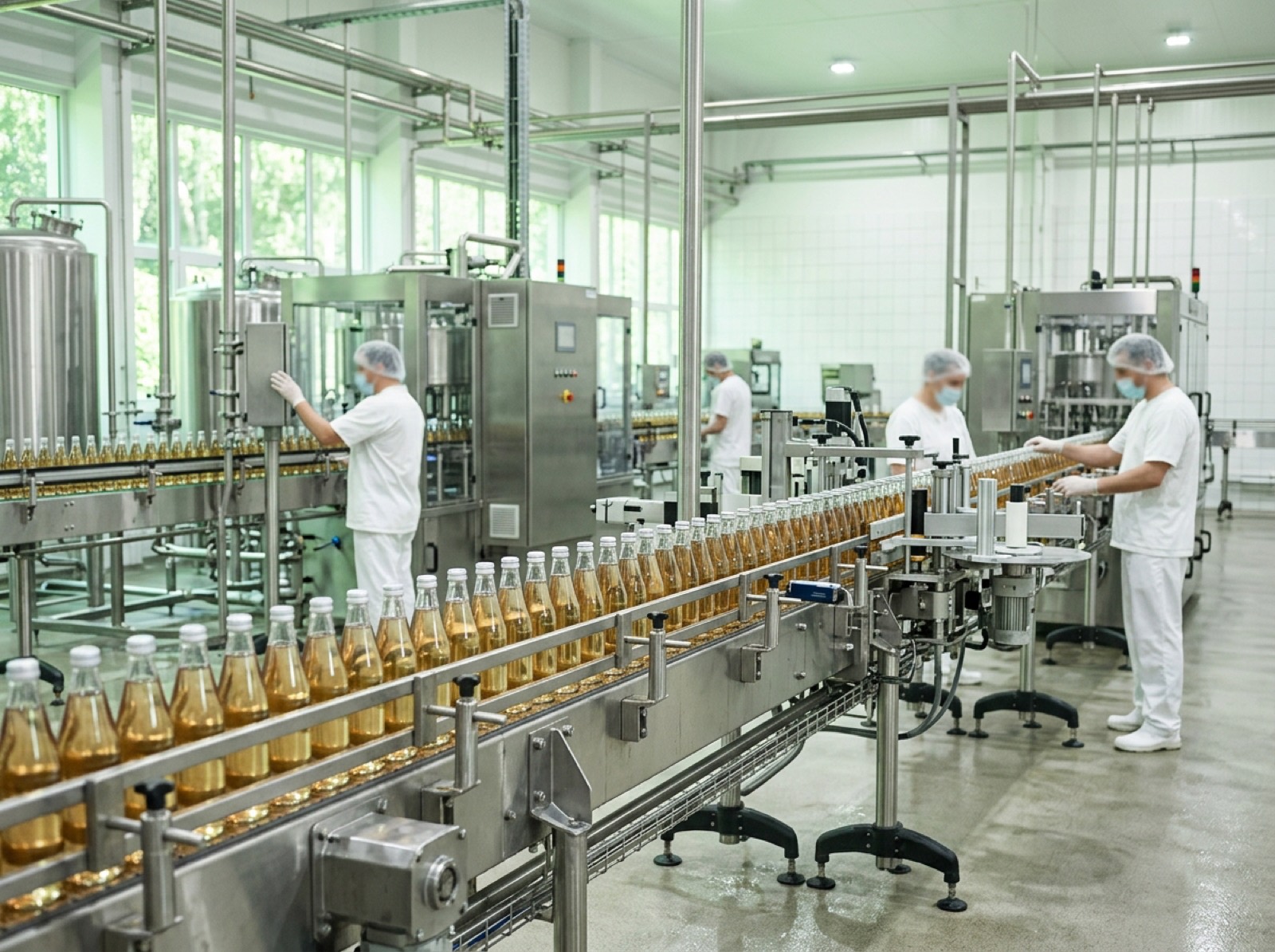 Food and beverage bottling line